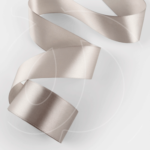 Лента для декора и упаковки атласная Светло-серая 5 см 23 м 1218466