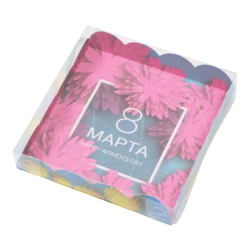 Коробка для сладостей "Весна" 15х15х3 см 7365392
