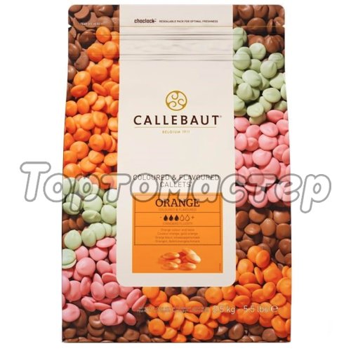 Шоколад CALLEBAUT Оранжевый апельсиновый 500 г Orange-RT-U70