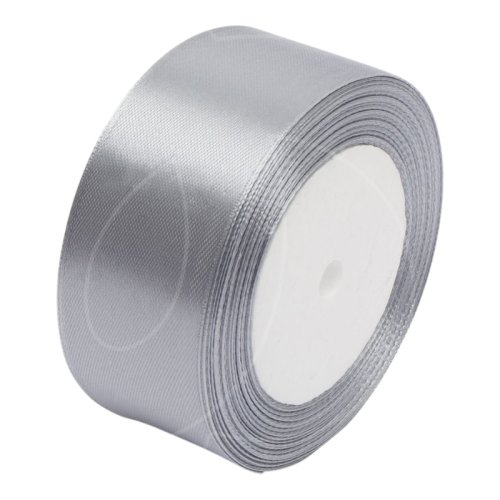 Лента для декора и упаковки Атласная Серая 2,5 см 3019788