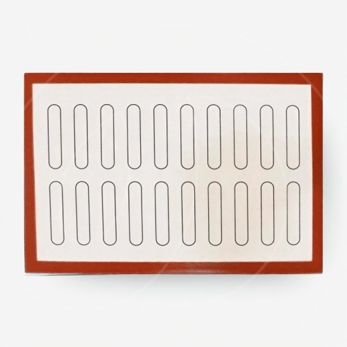 Коврик силиконовый с разметкой для 20 эклеров 30х40 см 