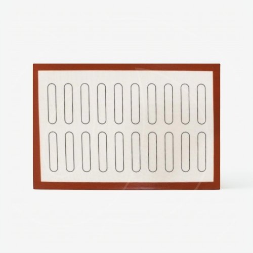 Коврик силиконовый с разметкой для 20 эклеров 60х40 см СФ-20, 00-00000153		