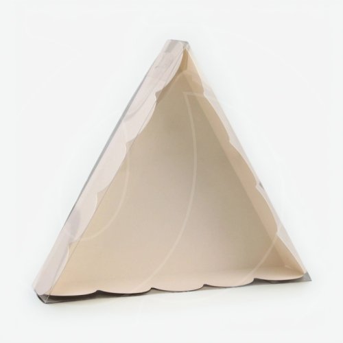 Коробка для сладостей с прозрачной крышкой Белая 18х18х4 см 7860246