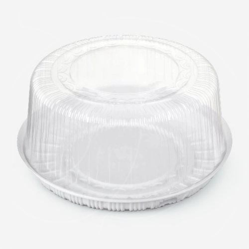 Контейнер для торта пластиковый Белый D30 H11 см 