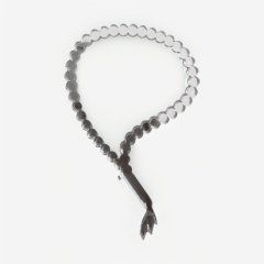 Топпер декоративный акриловый "Чётки" Серебро 