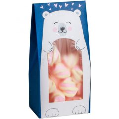 Коробка для сладостей с окном "Новогодний медвежонок" 9х19х6 см 4623209, 50 ₽ Коробка для сладостей с окном "Новогодний медвежонок" 9х19х6 см 4623209