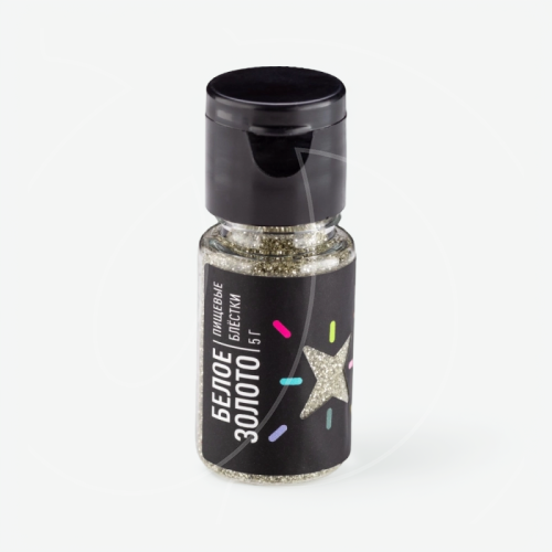 Блёстки пищевые MIXIE Белое золото 5 г 39004