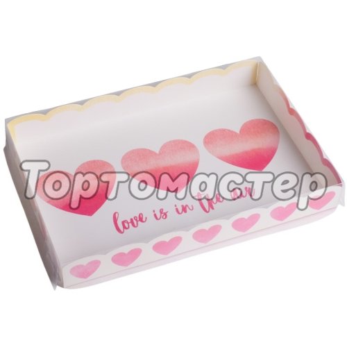 Коробка для сладостей с окном "Любовь в воздухе" 22х15х3 см 4711932