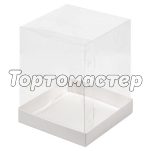 Коробка для шоколадной фигурки белая 10х10х14 см КУ-644